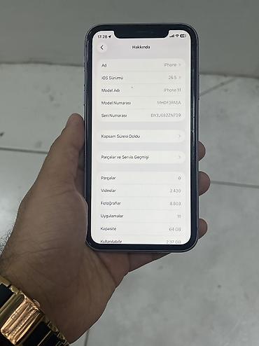 iphone 113: IPhone 11, 64 GB, Mavi, Face ID, Sənədlərlə — 4