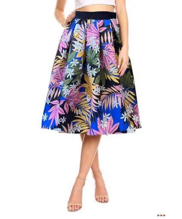 teksas mini suknja: Midi, color - Multicolored