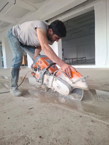 Digər tikinti xidmətləri: Beton kəsimi və deşik açma xidməti - Beton kesimi beton kesen beton