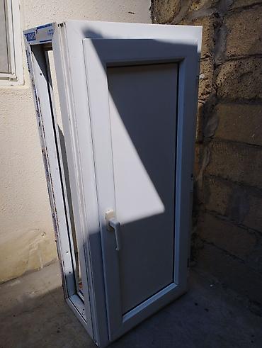 PVC qapı bloku - Material: ağ rəngli PVC profil - Komplekt: qutu