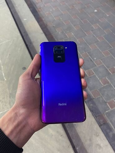 redmi not 9 ucun kabrolar: Xiaomi Redmi 9, 64 GB, rəng - Göy, 
 Barmaq izi, İki sim kartlı, Face ID