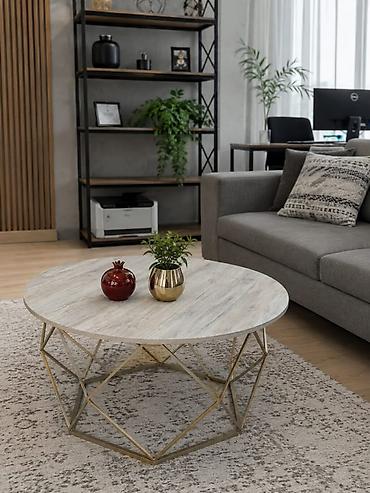 table study: 🔥Оптовые цены!!!Журнальные столики в стиле Лофт. Форма: круглые - — 8