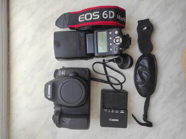 Фотоаппараты: Canon EOS 6D Mark II DSLR fotoaparat dəsti peşəkar fotoqraflar və