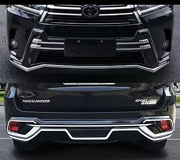 ско: Декоративные накладки и обвес на заднего бамперы для Toyota Highlander — 1