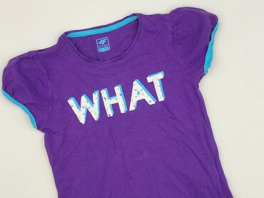 granatowe sukienki: T-shirt, 4F Kids, 11 years, 140-146 cm, condition - Perfect