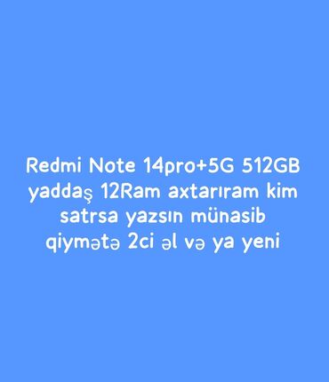 Apple iPhone: Redmi Note 14 Pro+, 512 GB, rəng - Göy