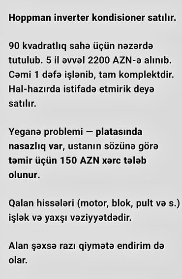 женские платья комбинация: Hoppman invetir kondisionerdi 90 kvadratdı özüm 2200 azn almışam 5