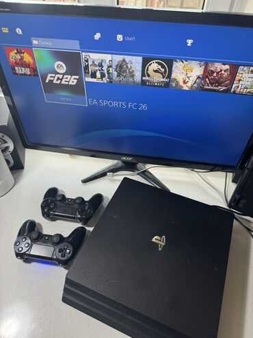 цена плейстейшен 4: PS4 Pro 1Tb Прошитая В отличном состоянии Установленные игры