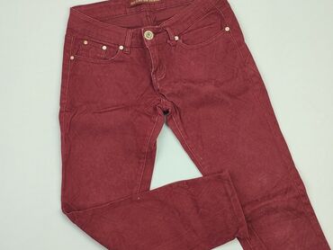 bordowa długa sukienki: Jeans, S (EU 36), condition - Good