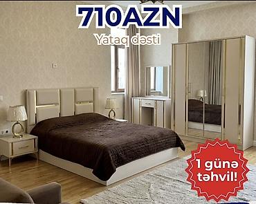 madeyra mebel dolablar: Yataq dəsti – 710 AZN • Komplekt: 1 ədəd iki nəfərlik çarpayı (yumşaq — 1