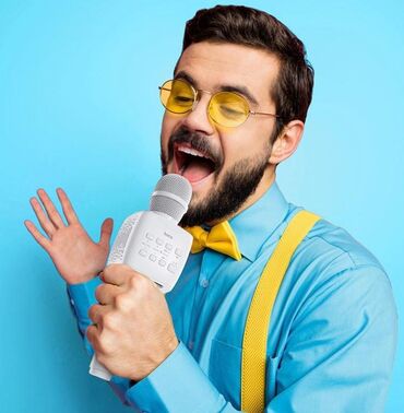 Вокальные микрофоны: Беспроводной караоке-микрофон Hoco BK5 Big Horn - Формат: микрофон с — 9