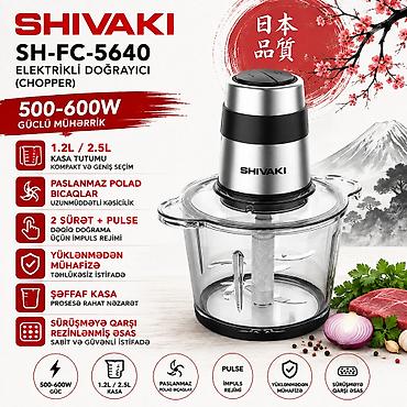 kambay: №: 9530 Məhsulun adı: Doğrayıcı Shivaki SH-FC-5640, Mexaniki, 600 Vt — 2