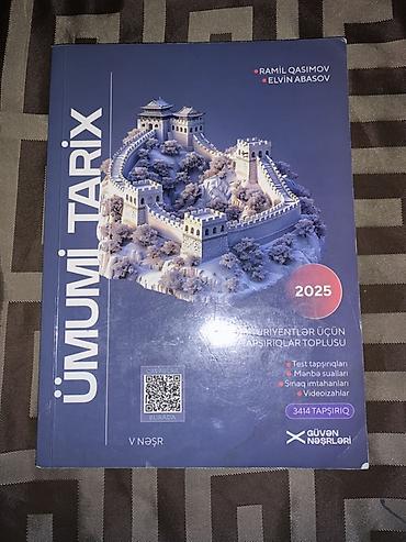 Книги и журналы: Məhsul: “Ümumi Tarix – Abituriyentlər üçün tapşırıqlar toplusu (2025)” — 1