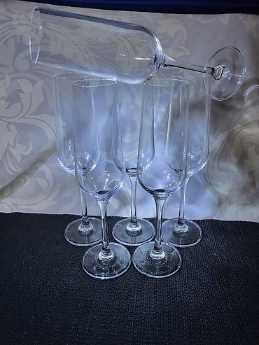 Čaše: Case nove za vino kristalno staklo Livarno Nemacka. Case nove,sve na — 3