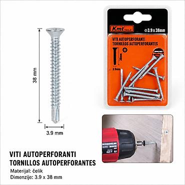 KMT Samobušeći šraf sa upuštenom glavom 3.9 × 38 mm - Tip: samobušeći na lalafo.rs KMT Samobušeći šraf sa upuštenom glavom 3.9 × 38 mm - Tip: samobušeći