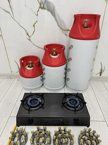 полимерная печка: Комплект для автономной газовой готовки: - Двухконфорочная настольная — 1