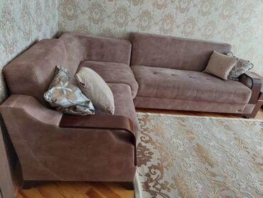 islenmis divan: Угловой диван, Б/у, Раскладной, С подъемным механизмом