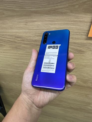 телефон редми: Redmi, Redmi Note 8, Б/у, 64 ГБ, цвет - Голубой, 2 SIM