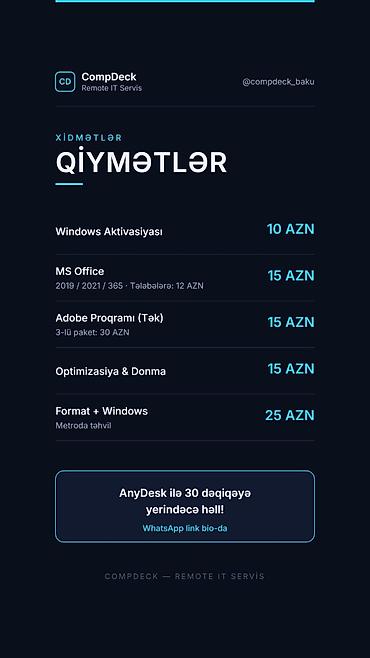 Noutbuk və kompüter təmiri: Kompüterinizi harasa daşımağa və ya evinizə adam çağırmağa ehtiyac — 1