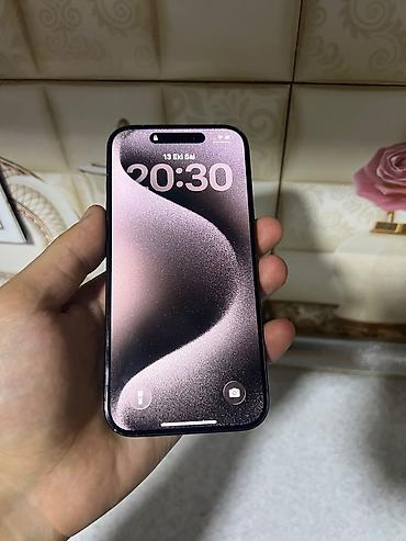 world z war: IPhone 15 Pro, 128 GB, Black Titanium, Simsiz şarj, Face ID, Sənədlərlə — 2