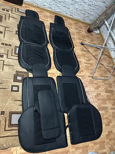 Салон үчүн аксессуарлар: Чехолдор Эко булгаары, Жаздыгы бар, түсү - Кара, Универсалдуу, Жаңы, Өзү алып кетүү — 4