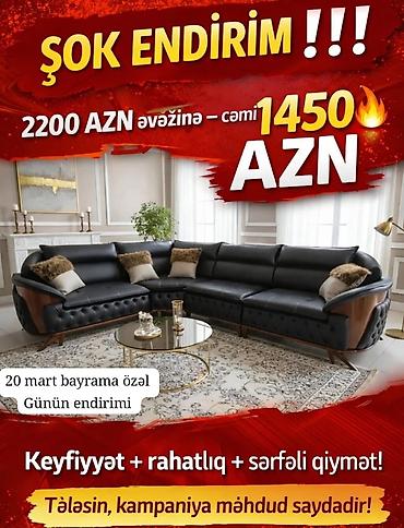klassik stullar: Zövqlü və möhtəşəm künc divan kolleksiyası İlkin ödenişsiz ⚜️Tek — 3