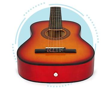 stocic za auto: Velika klasična drvena gitara za decu sa 6 žica – ECOTOYS Šifra — 5