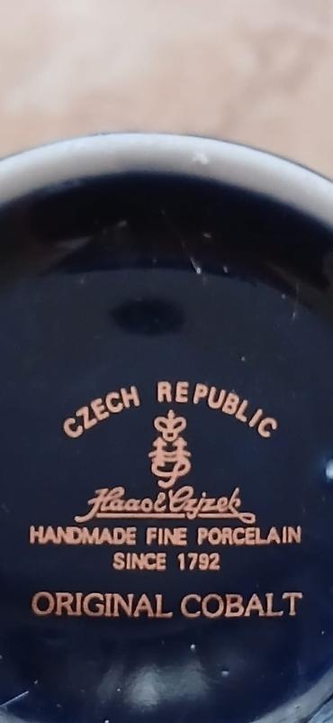 kompot: Haas & Czjzek “Original Cobalt” çex istehsalı porselen dəst - — 4