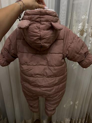 Детская одежда и обувь: H&M Uşaq üçün qışlı kombinezon - Rəng: toz gül (pudra) - — 2