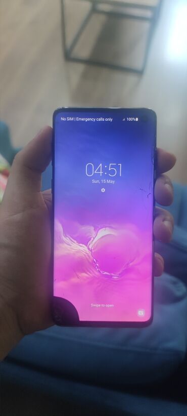 Samsung Galaxy S10 Plus, rəng - Qara, Qırıq
