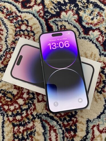 планшет tab a7: IPhone 14 Pro, Жаңы, 256 ГБ, Deep Purple, Куту