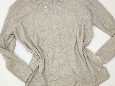 sweter w paski c a: Women`s sweater, size 4XL (EU 48)