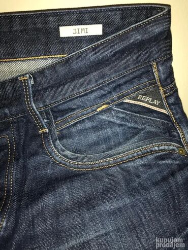 Farmerke: Original Replay farmerice 32-33 100% cotton TOP Polustruk 44cm — 3