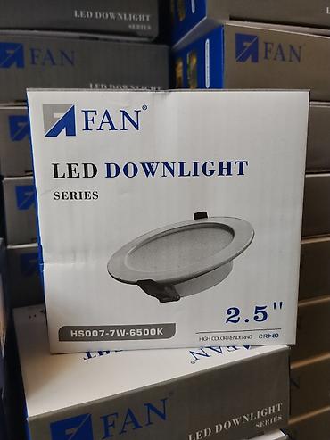 Освещение: Встраиваемый светодиодный светильник FAN LED Downlight, серия HS007 — 1