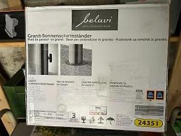 Suncobrani, tende i paviljoni: Granitno postolje za suncobran – Belavi - Masivna kvadratna baza od — 17