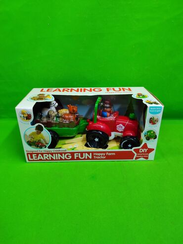 Игрушки: Трактор с прицепом игрушка детская музыкальная🚜 Комплектация товара — 7