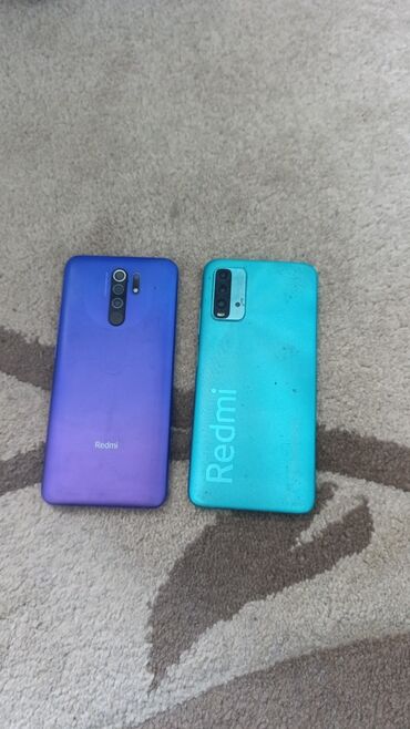 переходник для клавиатуры и мышки для телефона: Redmi, Redmi 9T, Колдонулган, 128 ГБ, түсү - Жашыл, 2 SIM