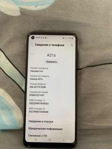 Samsung: Samsung Galaxy A21S, Б/у, 64 ГБ, 1 SIM, 2 SIM