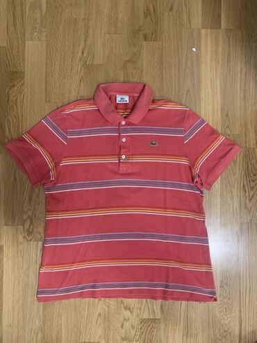 letnja odela: Shirt Short sleeves, XL (EU 54), Lacoste, color - Multicolored, Cotton