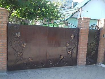 Листы для дверей: КРАСИМ ВОРОТА навесы детские площадки Красим ворота - после — 9