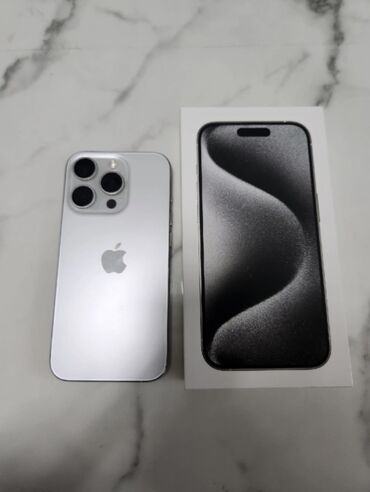 реплика айфон 11 про макс: IPhone 15 Pro, White Titanium, Коробка, 90 %