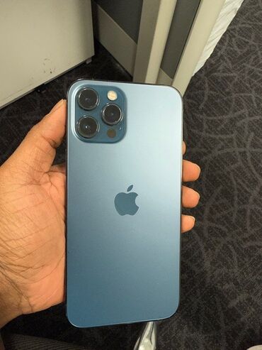 apple mac: IPhone 12 Pro Max, 512 GB, Sierra Blue, Face ID, Hissə-hissə ödəniş