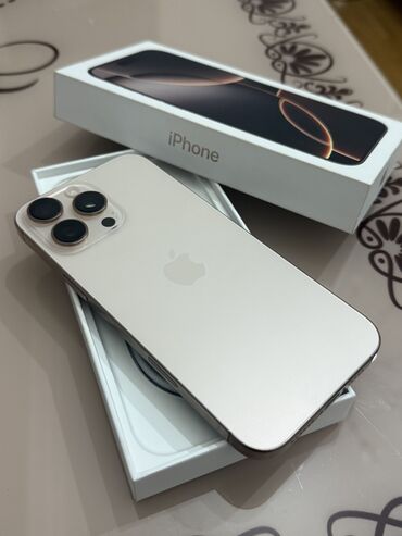 iphone 13 pro max işlenmiş: IPhone 16 Pro Max, 256 ГБ, Desert Titanium, Отпечаток пальца, Беспроводная зарядка, Face ID