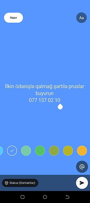 Pruslar – ilkin ödənişlə qalmaq şərti ilə sifariş qəbul edilir
