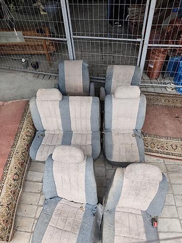 range over: Комплект сидений, Ткань, текстиль, Toyota 1993 г., Б/у, Оригинал, Япония — 1