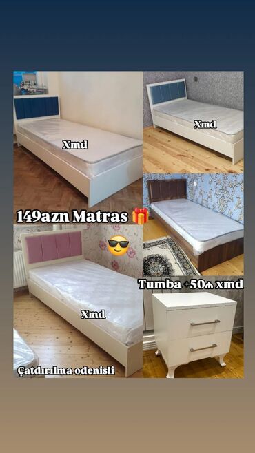 Ev üçün digər mebel: Yeni, Təknəfərlik çarpayı