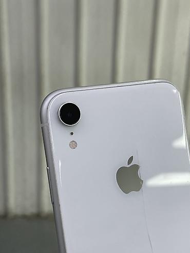 Техника жана электроника: IPhone Xr, Колдонулган, 128 ГБ, Ак, Заряддоочу түзүлүш, Коргоочу айнек, Каптама, 100 % — 2