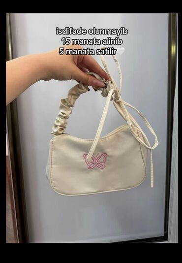 Çantalar: Qadın çantaları – 4 model 1) Qəhvəyi monoqramlı mini çiyin çantası - — 7