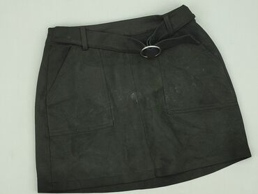 biała spódnice prążkowane: Women`s skirt, M (EU 38)