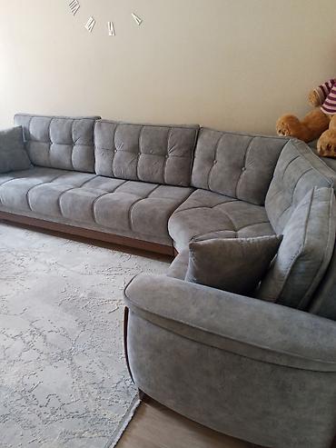 divan ustu ortukler: Künc divanı – müasir dizayn, komfortlu oturuş - Forma: L-şəkilli künc — 2
